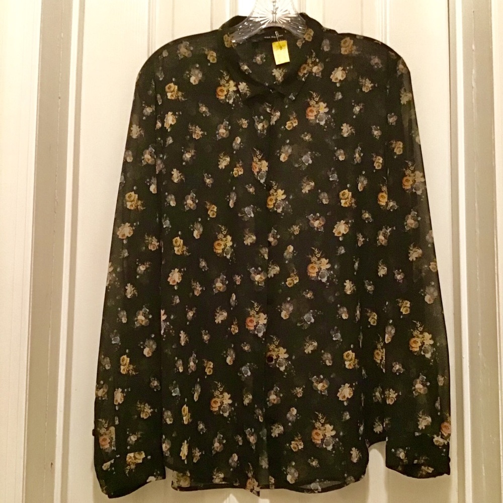 The Kooples Designer Sheer Blouse